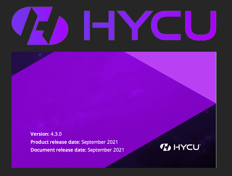 HYCU 4.3 Cover