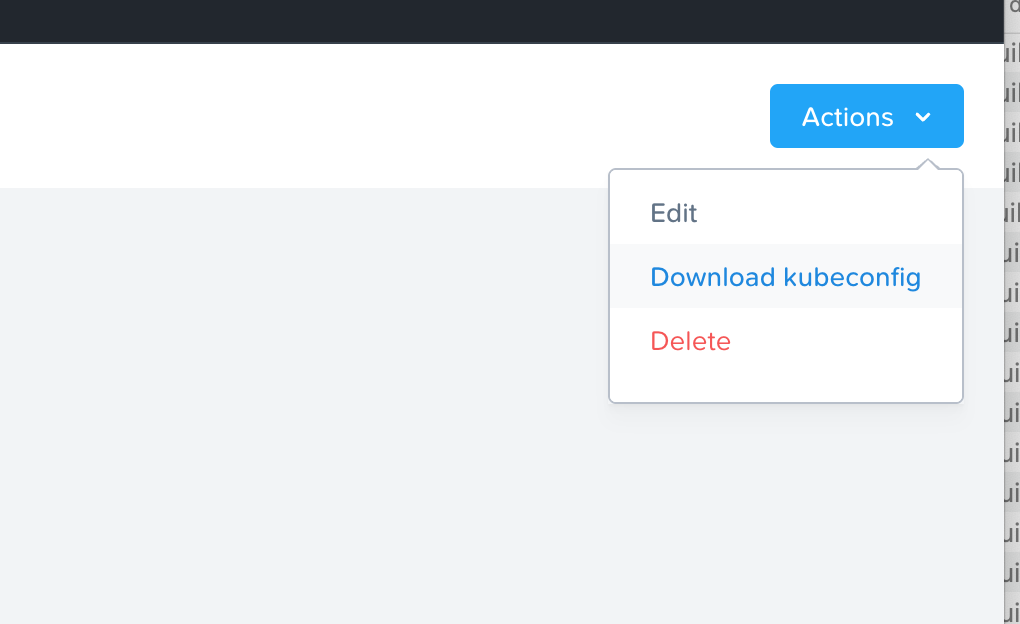 download kubeconfig