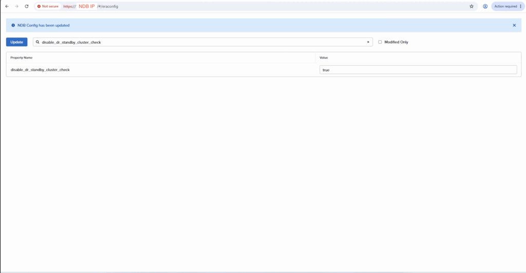 NDB Update eraconfig
